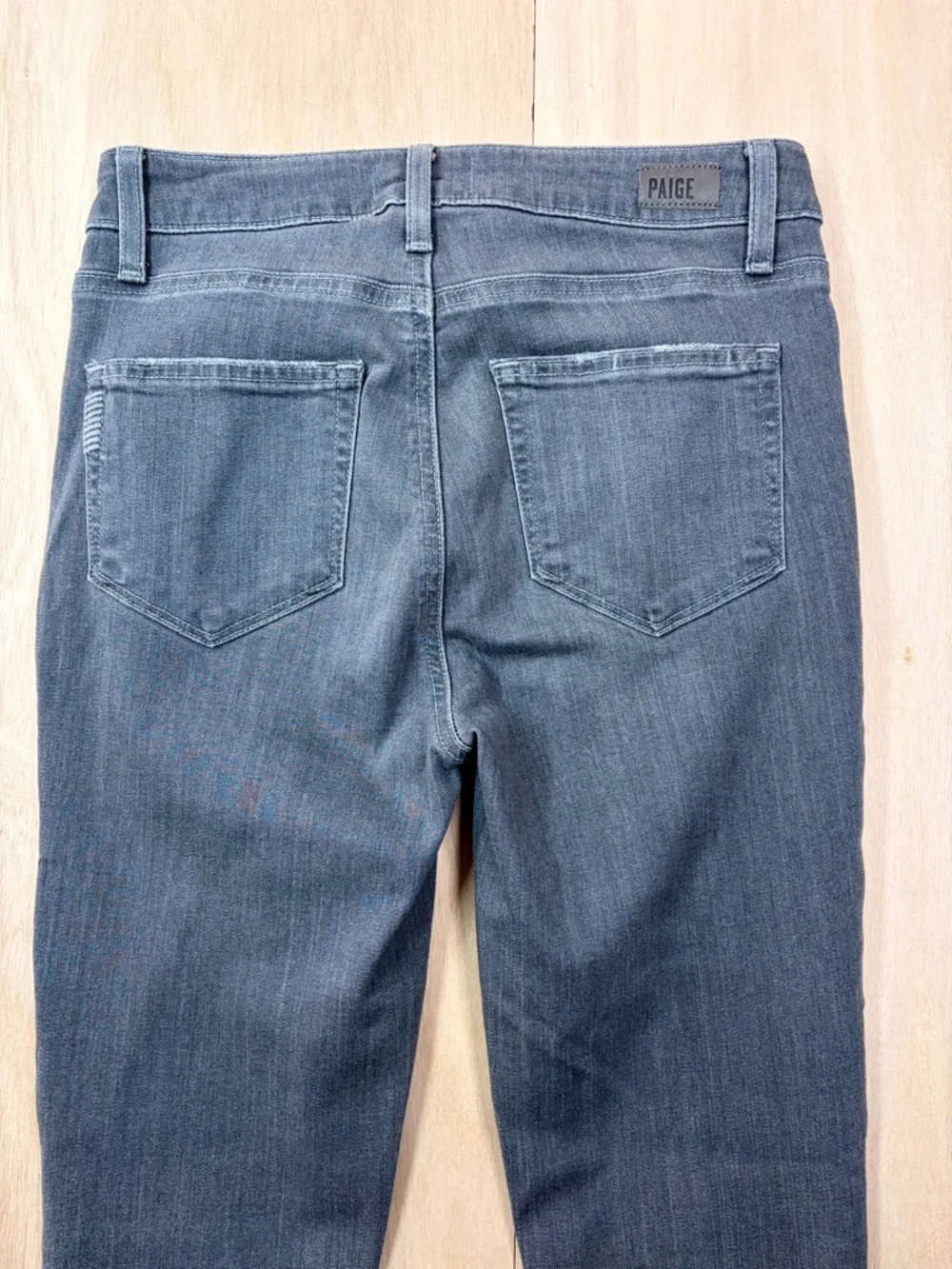 PAIGE Hoxton Ankle Jeans Gray Stone Wash Women’s 26 - Picture 4 of 14